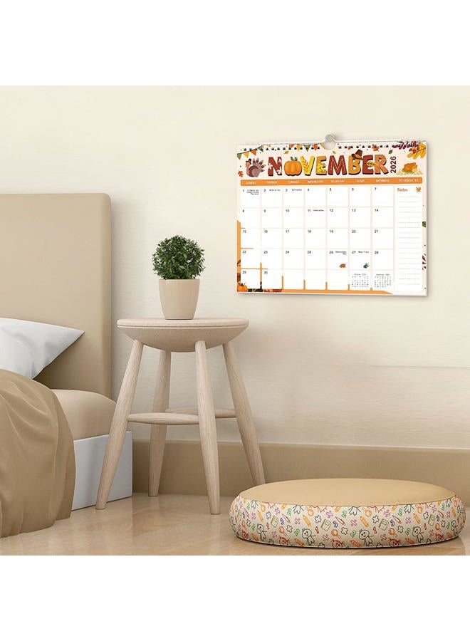 Zuozee 2026 Calendar, Wall Calendar 2026-2027, 24 Month Calendar from January 2026 to December 2027, 11" X 8.5", Monthly Calendar with Twin-Wire Binding, Perfect for Organizing at Home, Office & School - Image 5