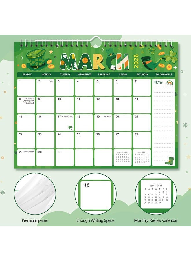 Zuozee 2026 Calendar, Wall Calendar 2026-2027, 24 Month Calendar from January 2026 to December 2027, 11" X 8.5", Monthly Calendar with Twin-Wire Binding, Perfect for Organizing at Home, Office & School - Image 3