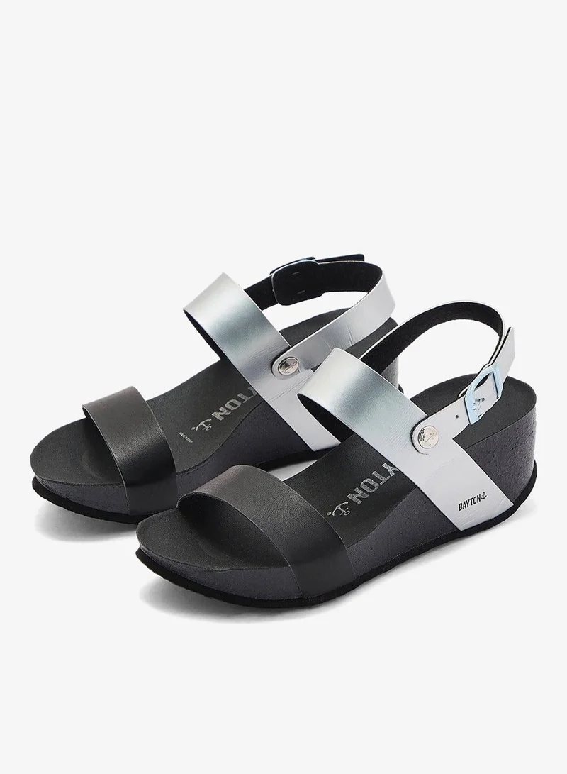 BAYTON Selene Strappy Mid Heel Wedges