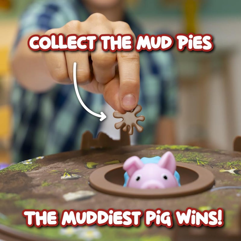 PlayMonster Pigs on Trampolines Board Games â€“ Family Game, Kids Games, Multi-Player, Board Games for Family Night, Preschool Toys, The Muddiest Pig Wins The Game, Hand-Eye-Coordination Game, Ages 6+ - Image 4