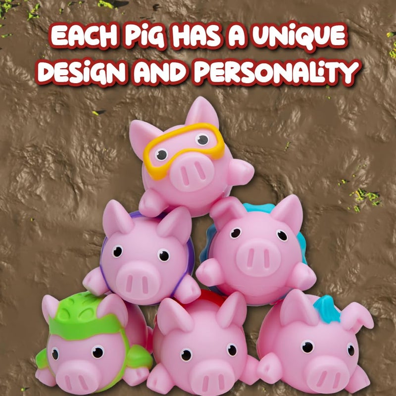 PlayMonster Pigs on Trampolines Board Games â€“ Family Game, Kids Games, Multi-Player, Board Games for Family Night, Preschool Toys, The Muddiest Pig Wins The Game, Hand-Eye-Coordination Game, Ages 6+ - Image 5