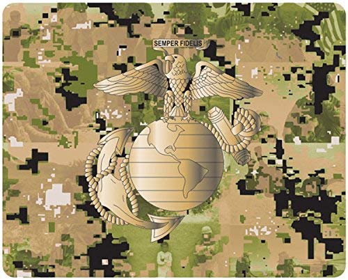 Mitchell Proffitt EGA Marine Corps Emblem on Digital Camo Mouse Pad - Image 2