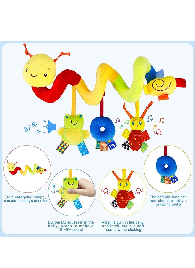Bed Around The Car Hanging Caterpillar Color Label Baby Soothing Toys Educational Toys
