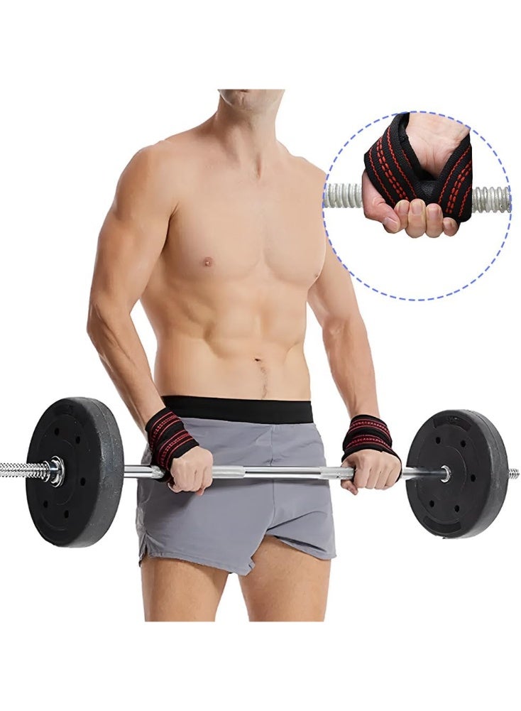 أس تس إل سوار رفع الاثقال بتصميم على شكل رقم 8، ستراب معصم اليد للرجال والنساء لتمرين الرفعة المميتة وتمارين القوة وتعزيز القبضة. متوفر بمقاسين - Image 3