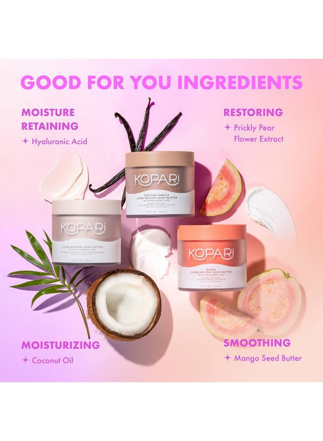 Kopari Ultra Restore Body Butter, Whipped Lightweight Formula, Hyaluronic Acid & Mango Seed Butter, Deep & Long-Lasting Moisture, Coconut 7.7 oz - Image 4