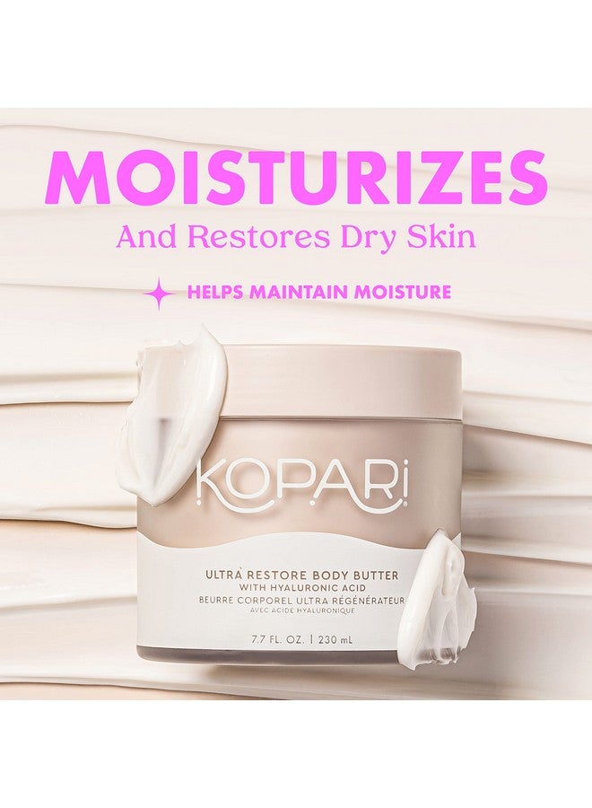 Kopari Ultra Restore Body Butter, Whipped Lightweight Formula, Hyaluronic Acid & Mango Seed Butter, Deep & Long-Lasting Moisture, Coconut 7.7 oz - Image 2