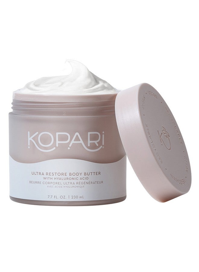 Kopari Ultra Restore Body Butter, Whipped Lightweight Formula, Hyaluronic Acid & Mango Seed Butter, Deep & Long-Lasting Moisture, Coconut 7.7 oz - Image 1