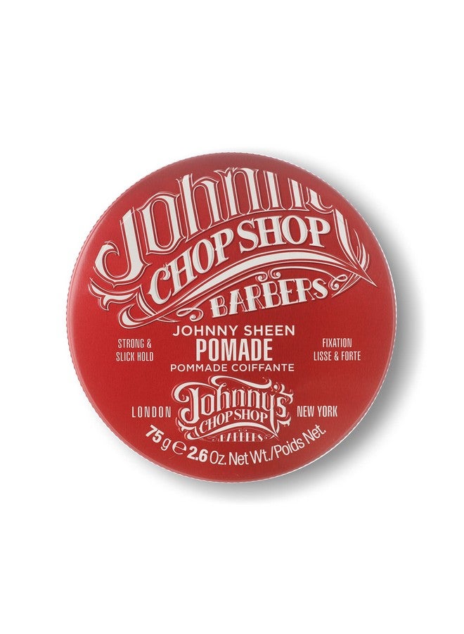 JOHNNY'S CHOP SHOP Original Sheen Men's Hair Pomade Strong & Slick Hold, Moisturizing Oil Blend, Long Lasting High Shine Barber Recommended 2.64 oz - Image 1