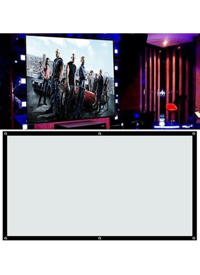 Generic - Projector screen 100 inch manual roll portable - Image 1