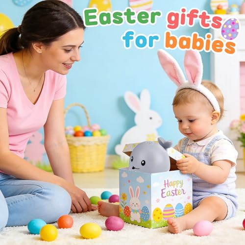 GIGILLI Original Magnetic Charging Whale Bath Toy Light Up Baby Bath Toys for Kids Ages 13 Baby Easter Basket Stuffers Bathtub Water Toy Sprinkler 1 2 3 Year Boys Girls Gifts Bath Toy 61218 Months - Image 5