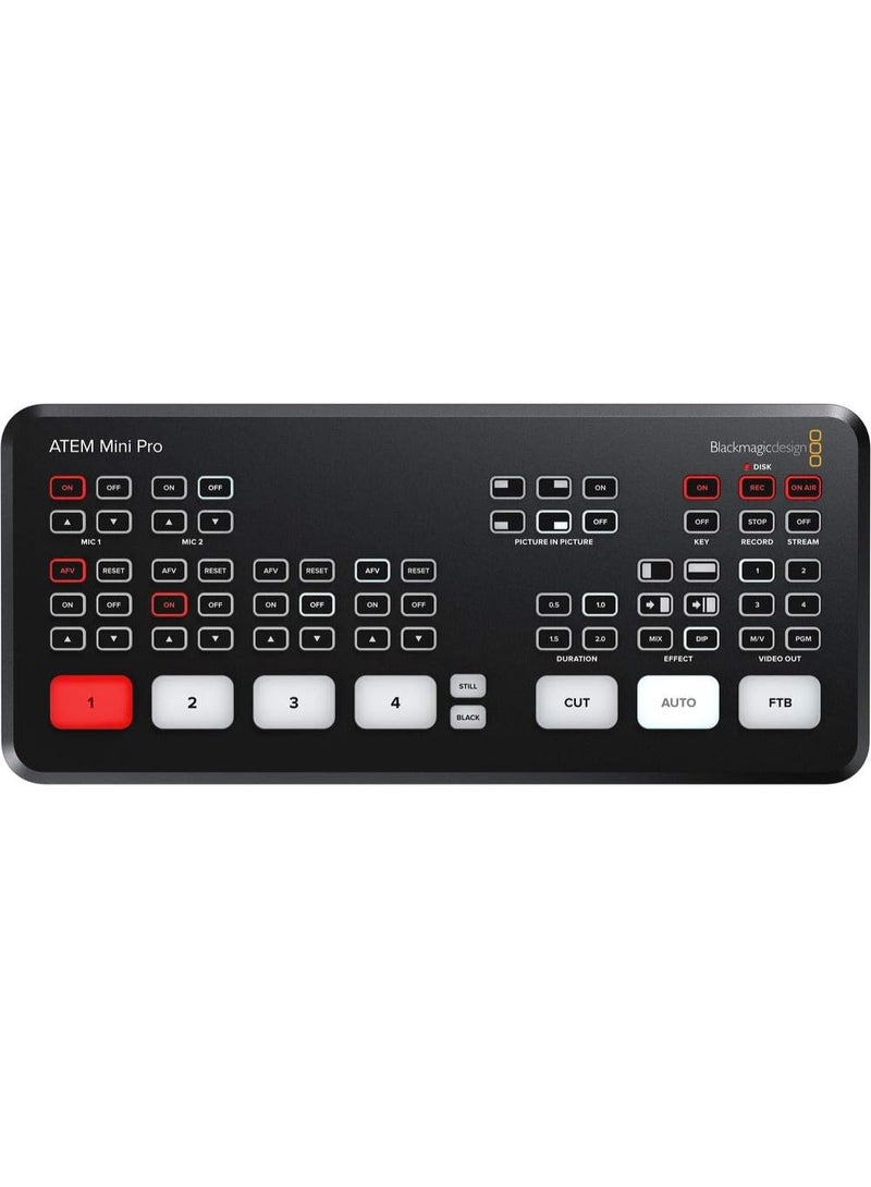 بلاك ماجيك ديزاين ATEM Mini Pro HDMI Live Stream Switcher - بث وإنتاج الفيديو الاحترافي - Image 1