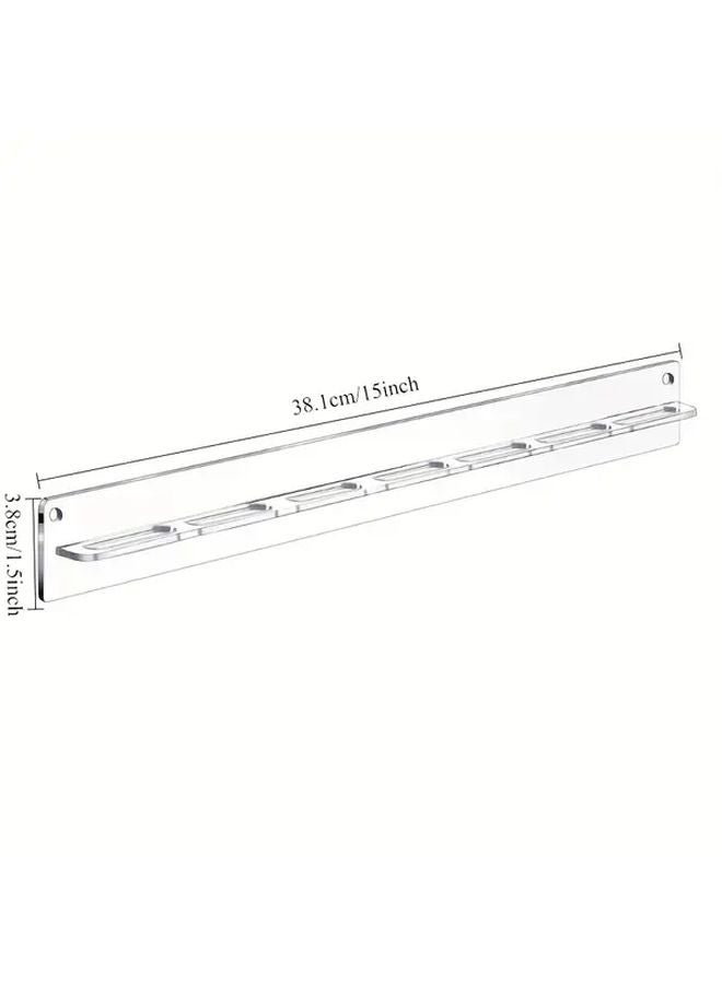 Clear Wall Mounted Eyeglass Storage Rack 7 Hole Organizer Space Saving Hanger - Image 5