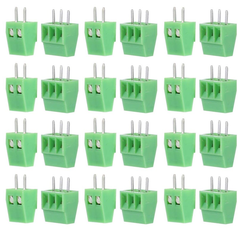 50 Pcs Right Angle And Straight Pin Terminal Block Connector Plug Electrical Accessories - Image 2