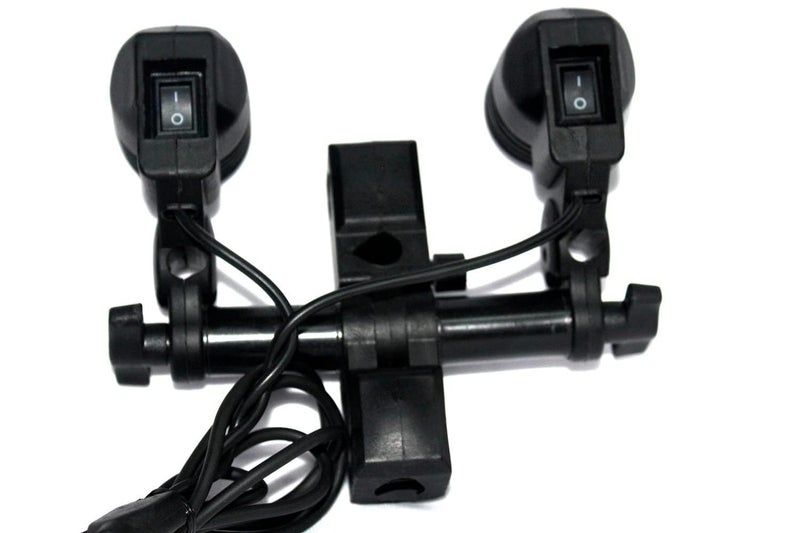 SHOPEE E27 Double Light Socket with Light Stand Swivel Mount Umbrella Holder for Photography Film Video Studio with 2PCS E27 to B22 Screw Base Socket Plastic Lamp Holder Light Bulb Adapter - Image 2