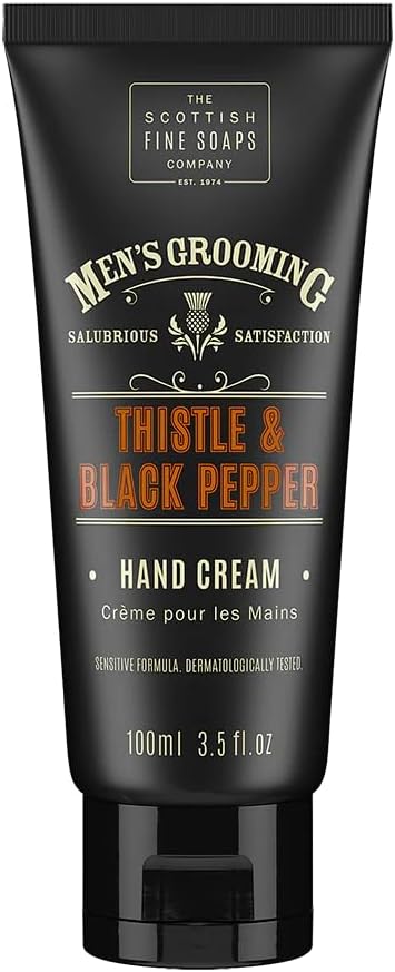 Scottish Fine Soaps Thistle Black Pepper Hand Cream 100ml deeply nourishingenriched cream