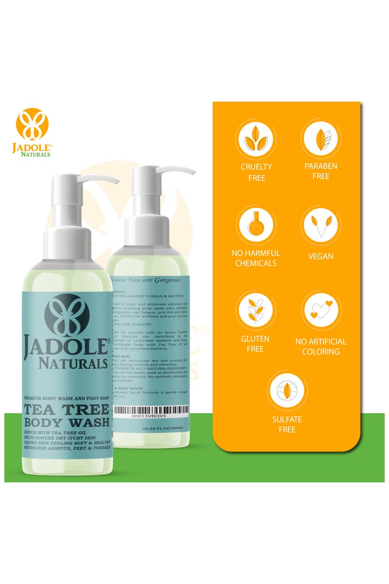 Jadole Naturals Tea Tree Foot and Body Wash - 280ml - Image 5
