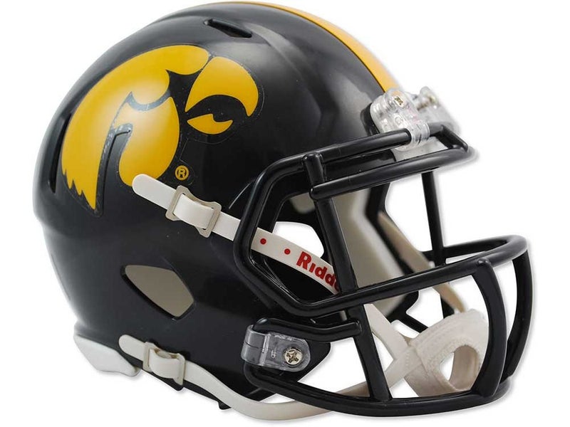 Riddell unisex-adult NCAA Iowa Hawkeyes Speed Mini Helmet, 7.5" x 6.5" - Image 4
