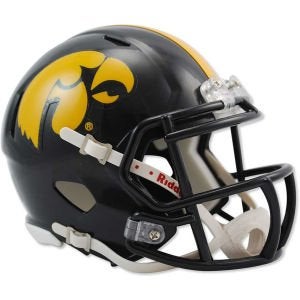 Riddell unisex-adult NCAA Iowa Hawkeyes Speed Mini Helmet, 7.5" x 6.5" - Image 2