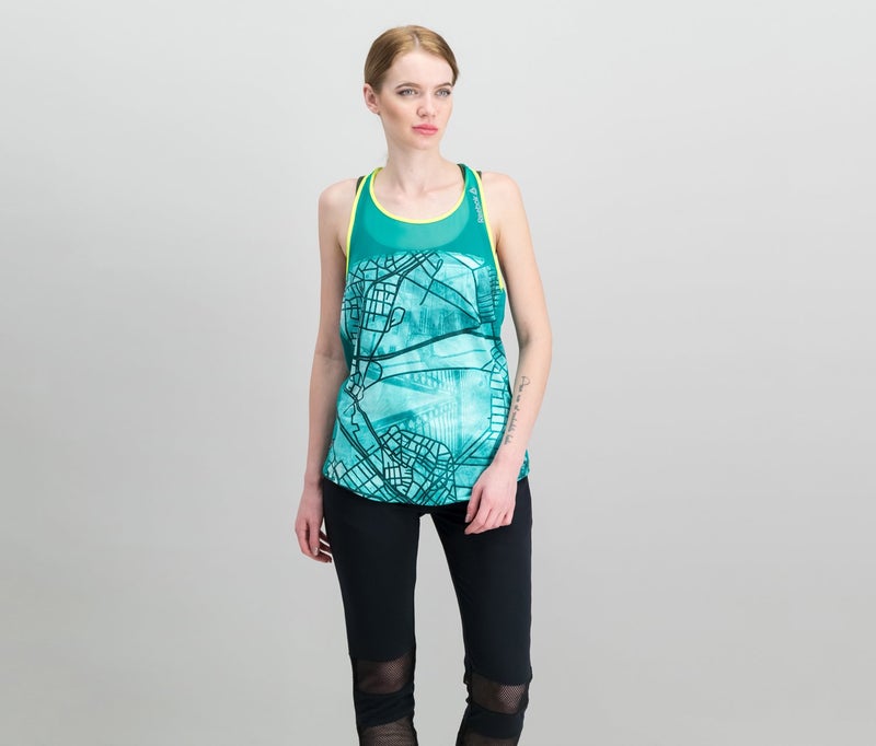 Reebok One Series Singlet Boszon Tank Top, Emerald  - Image 1