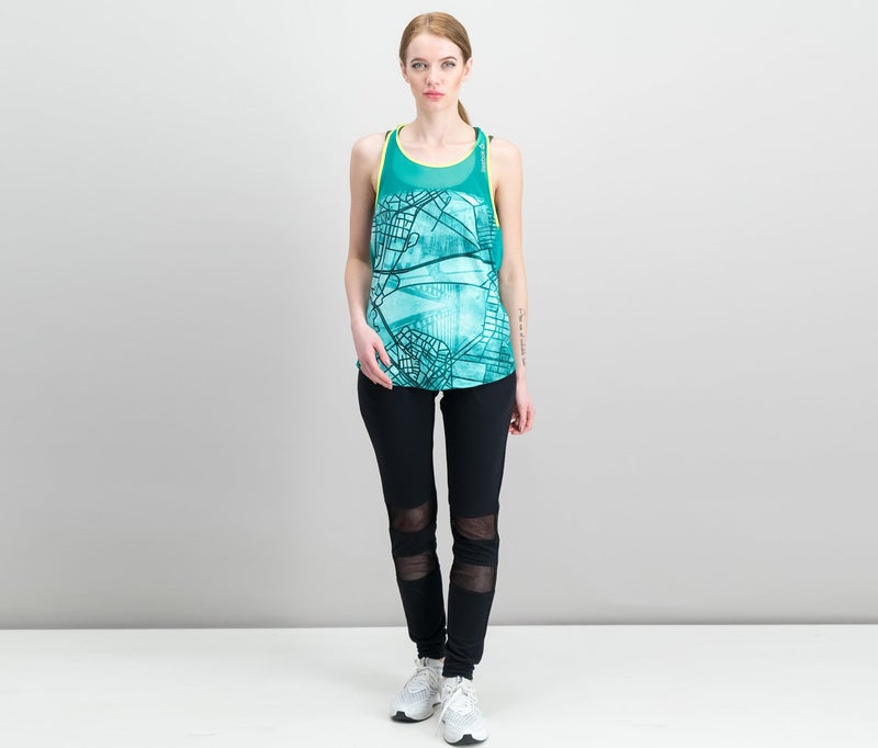 Reebok One Series Singlet Boszon Tank Top, Emerald  - Image 4