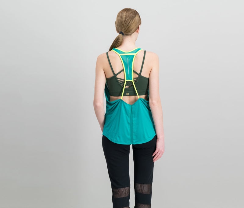 Reebok One Series Singlet Boszon Tank Top, Emerald  - Image 3