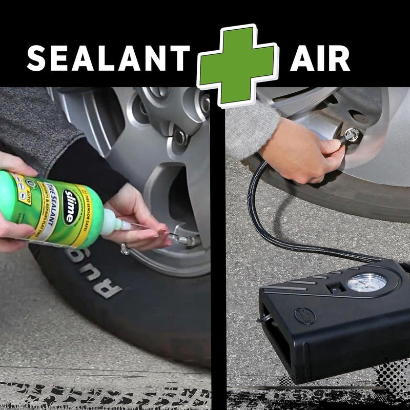 Slime CRK0305 - IN Flat Tyre Puncture Repair, Smart, Emergency Kit for Car Tyres, Includes Sealant and Inflator Pump, Suitable for Cars and Other Highway Vehicles, 15 Min Fix - Image 4