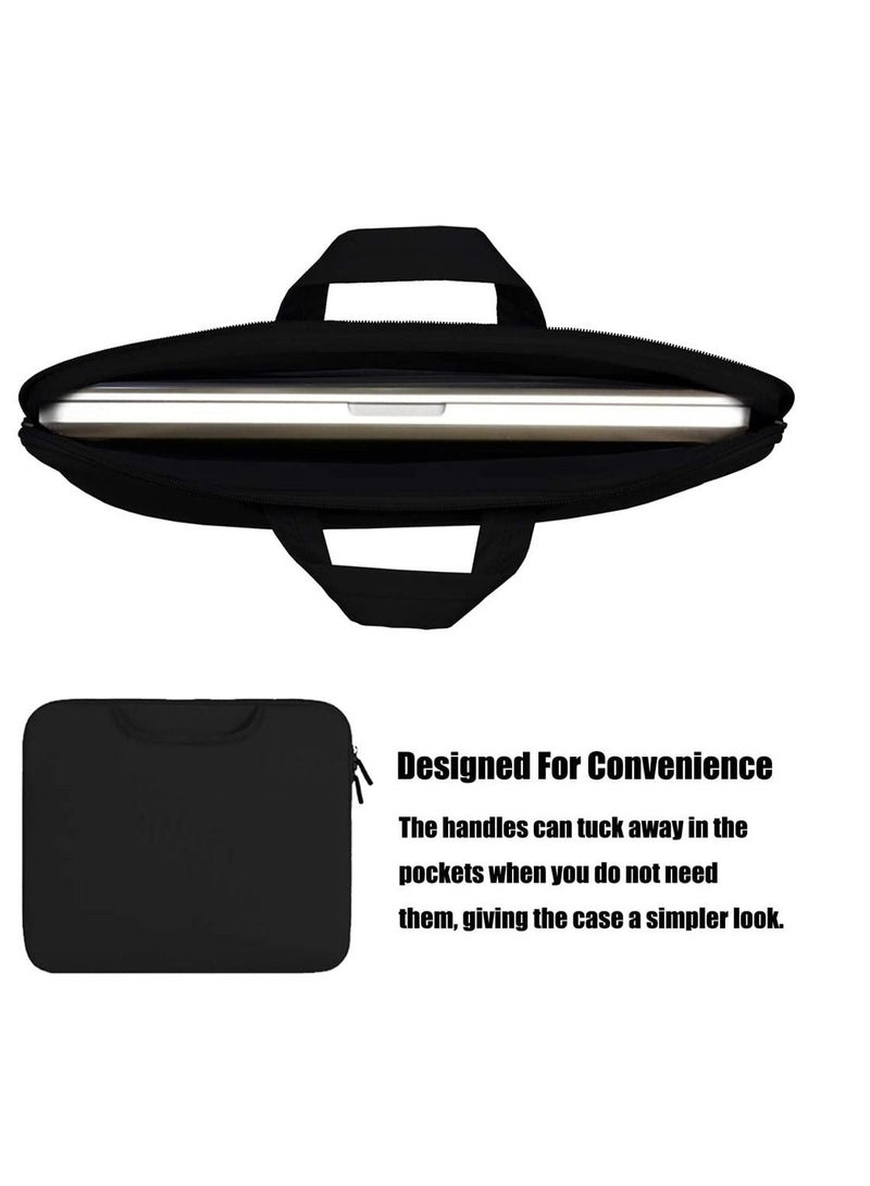 Laptop Tablet Sleeve Case Slim Travel Handle Bag/Notebook Computer Protective Sleeve/Durable Business Messenger Briefcases for Men Women MacBook Air Pro Retina (13.3 Inch) - Image 3