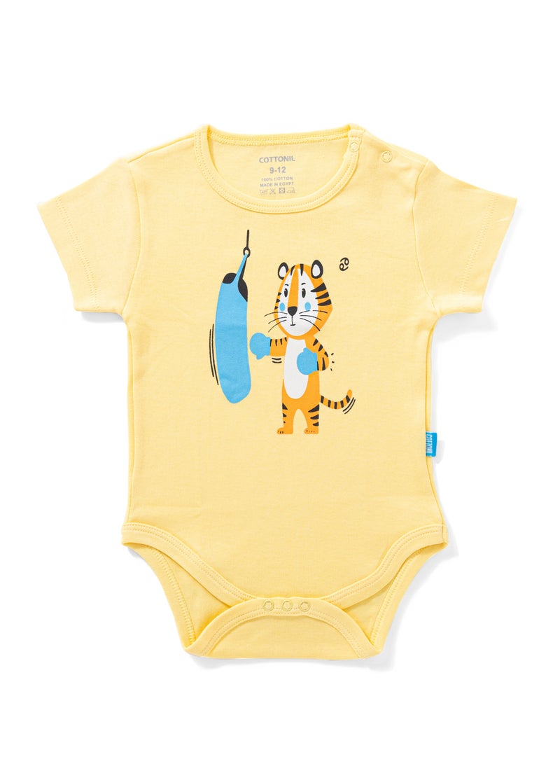 COTTONIL Pack of 6 Cotton Half Sleeve Bodysuit for Baby  - Image 3