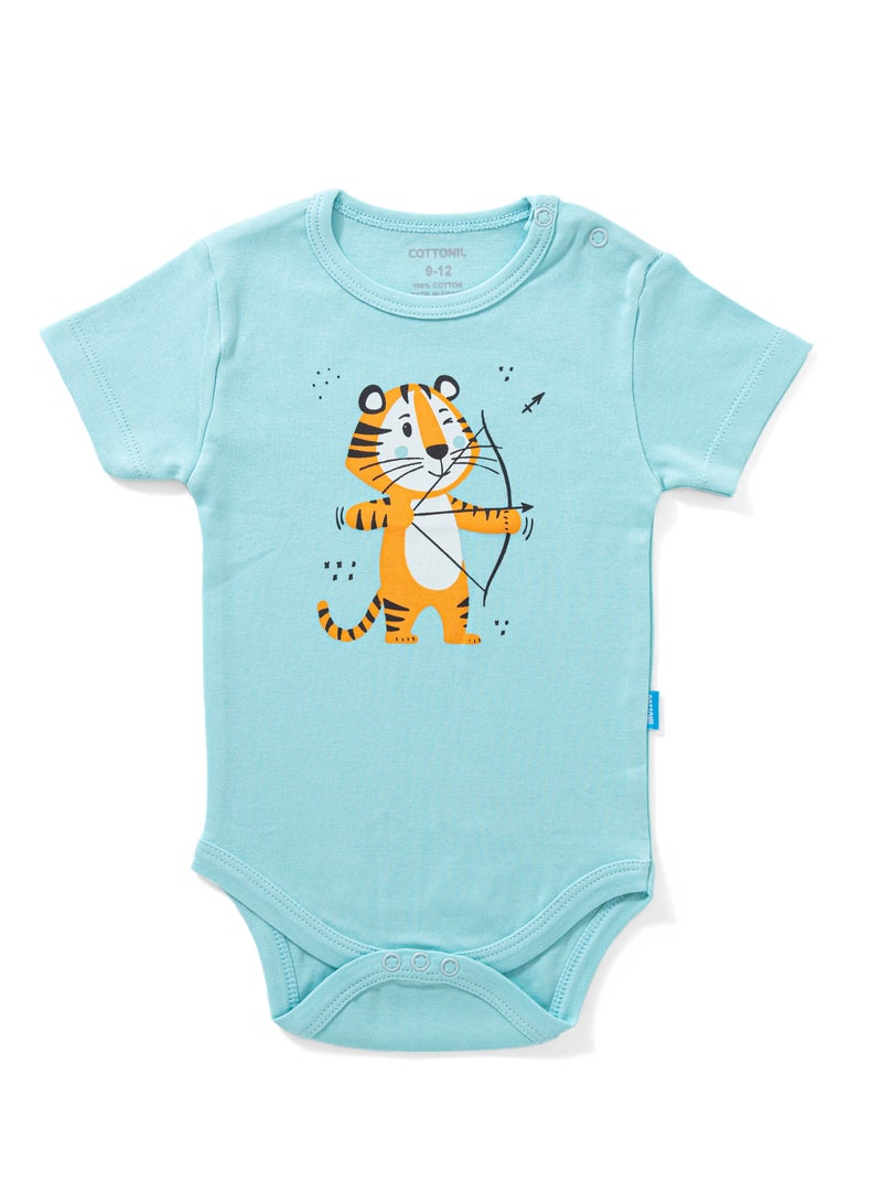 COTTONIL Pack of 6 Cotton Half Sleeve Bodysuit for Baby  - Image 5