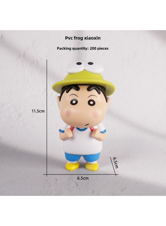Crayon Shin-chan Series Ornaments Ye Yuan Xinzhuke Figure Peripheral Center Console Home Decoration Cake Ornaments Blind Box-Color:32 Pajamas Crayon Shin-chan (without Pants)  - Image 3