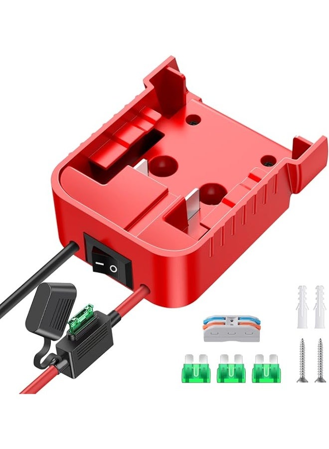 Milwaukee M18 18V Battery Car Jump Starter Adapter, Jumping Starter for 12V Car Up to 3.5L Gas or 3.5L Diesel Engine, with 11AWG Cable and Clamp Kit (Battery Not Included) - Image 1
