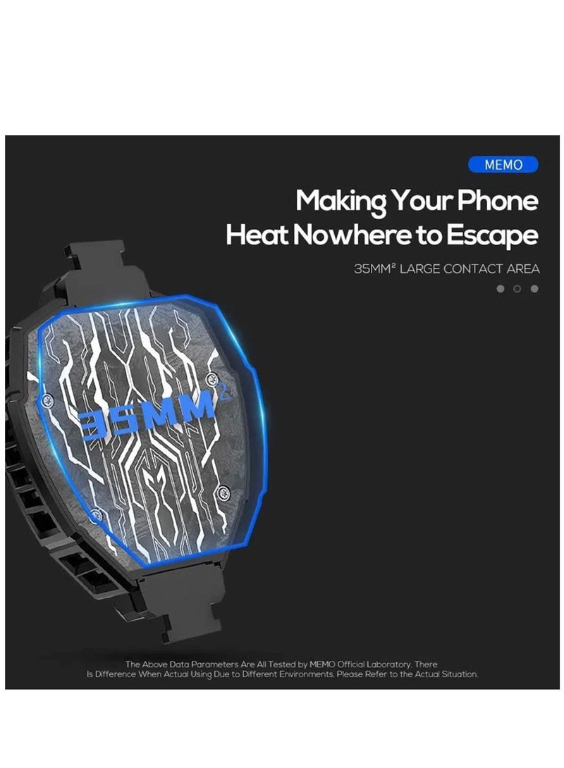 Tablet Gaming Cooler iPad Tablet Radiator Semiconductor Gaming Cooling Fan Tablet Cooler with RGB light for Gamer  - Image 4
