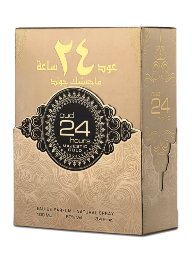 Ard Al Zaafaran - Oud 24 Hours Majestic Gold Eau De Parfum For Unisex 100 Ml - Image 1