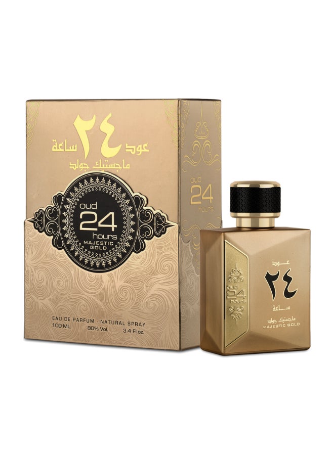 Ard Al Zaafaran - Oud 24 Hours Majestic Gold Eau De Parfum For Unisex 100 Ml - Image 1