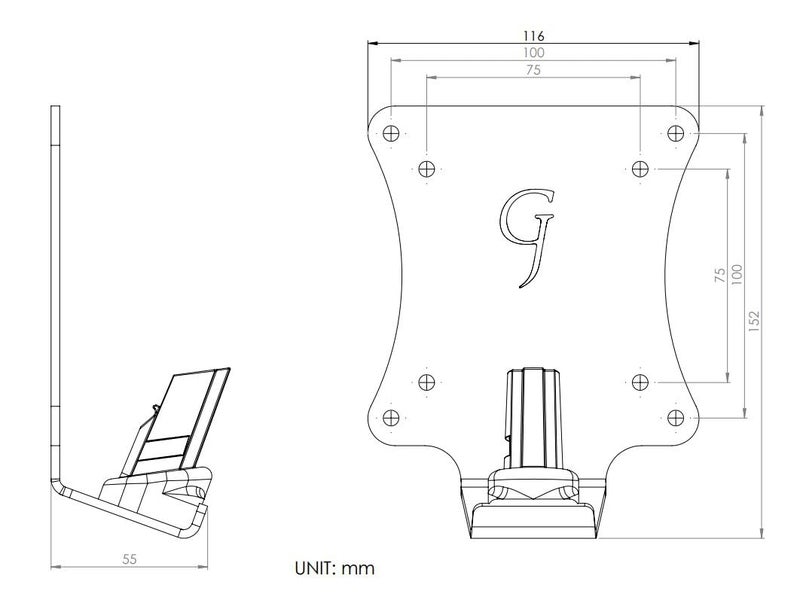 Gladiator Joe Monitor Arm/Mount VESA Bracket Adapter Compatible with Samsung 27" Curved Display CF591-100% Made in North America | This Item Will NOT Work with The C32F397FW Monitor - Image 4
