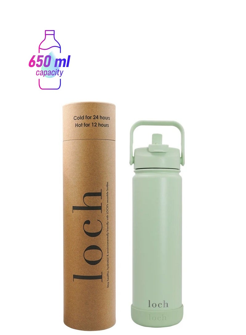 لوك زجاجة ماتشا بالنعناع أحادية اللون 650 مل - Image 1