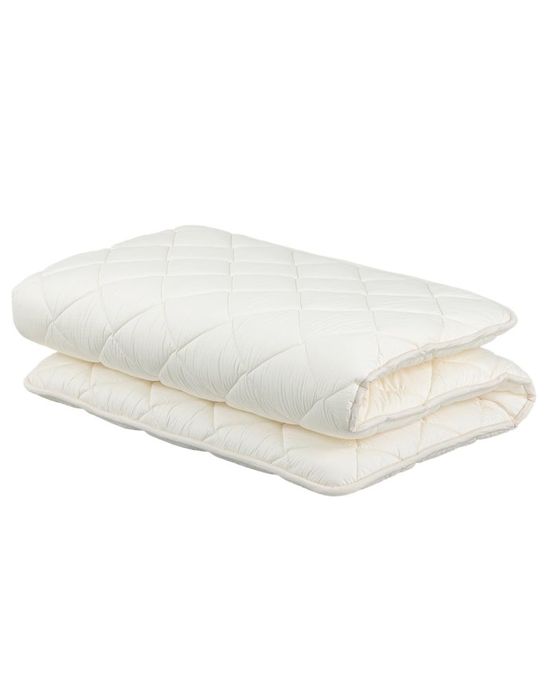 FULI FULI Japanese Futon Mattress Japanese Floor Mattress Floor Bed Tatami Foldable Bed Roll Up Sleeping Pad Shikibuton Made in Japan White Twin XL