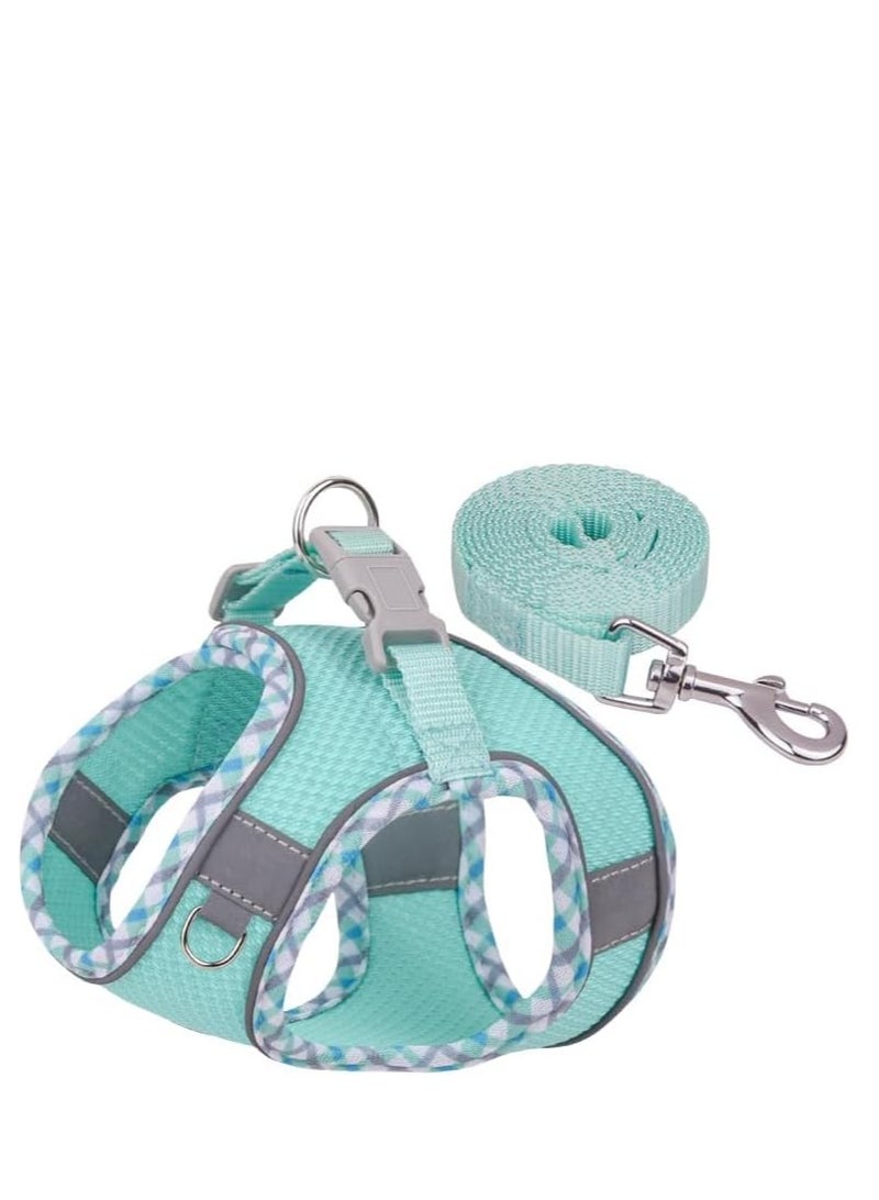 Vparty Harness for Small & Medium Cats and Dogs, No Pull Adjustable Puppy Harness and Leash Set, Comfortable Pet Vest for Walking, Training & Outdoor Use - Image 1