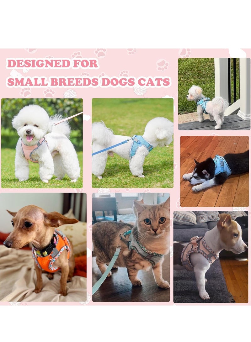 Vparty Harness for Small & Medium Cats and Dogs, No Pull Adjustable Puppy Harness and Leash Set, Comfortable Pet Vest for Walking, Training & Outdoor Use - Image 5