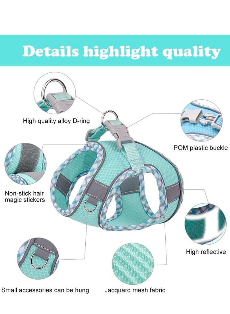 Vparty Harness for Small & Medium Cats and Dogs, No Pull Adjustable Puppy Harness and Leash Set, Comfortable Pet Vest for Walking, Training & Outdoor Use - Image 3