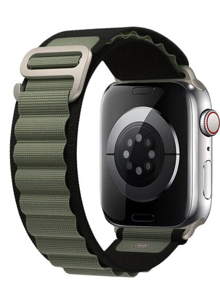 سوار ساعة Alpine Loop مقاس 38 مم 40 مم 41 مم – حزام رياضي من النايلون المنسوج متوافق مع سلسلة iWatch 9/8/7/6/5/4/3/2/SE - Image 2