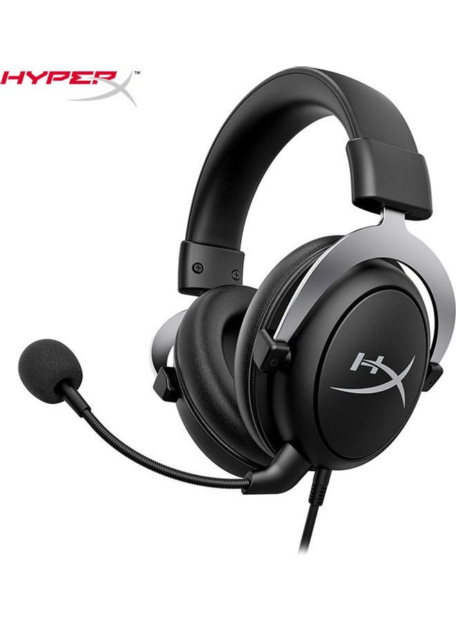 HyperX HHSC2-CG-SL/G CloudX Wired Noise Cancelling Gaming Headset with Detachable Microphone - Black - Image 4