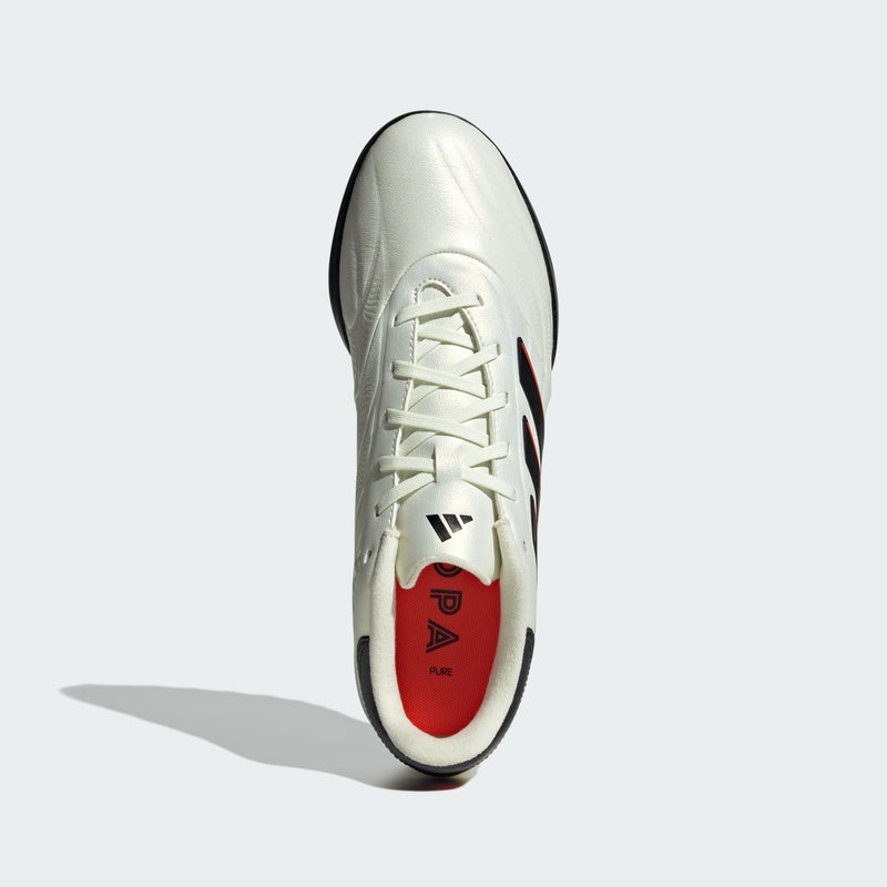 Adidas Unisex-Adult Copa Pure II League Turf, Ivory/Black/Solar Red, 8 - Image 4