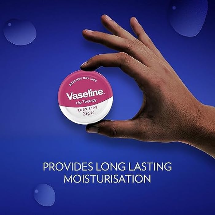 Vaseline Lip Therapy Rosy Lips, Rose and Almond Oil, 20g, SPF 15, Pink - Image 5