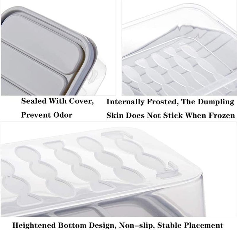 VEWIKZY Fridge Storage Containers with Lid Fridge Storage Boxes Keeps Dry Fruits Vegetables Meat Fish Fresh Longer Fridge Organizer Pack of 3 1 pcs 2500 ML 2 pcs 1200 ML - Image 4