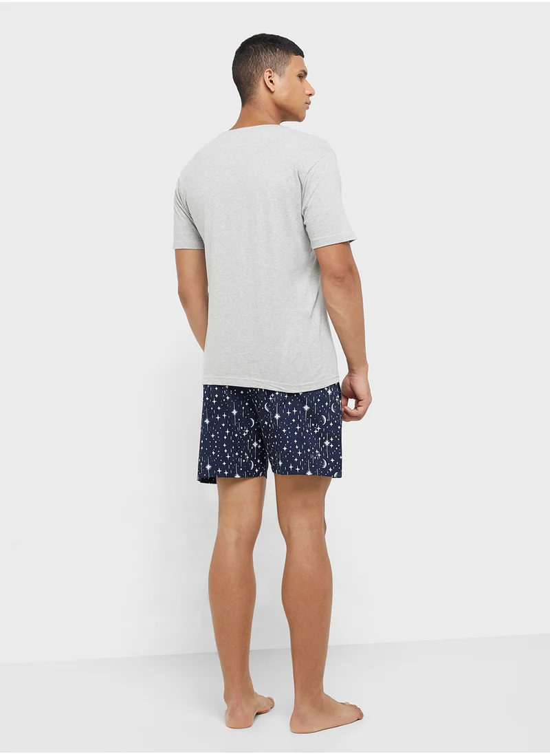 Seventy Five Nightwear T-Shirt & Shorts Set