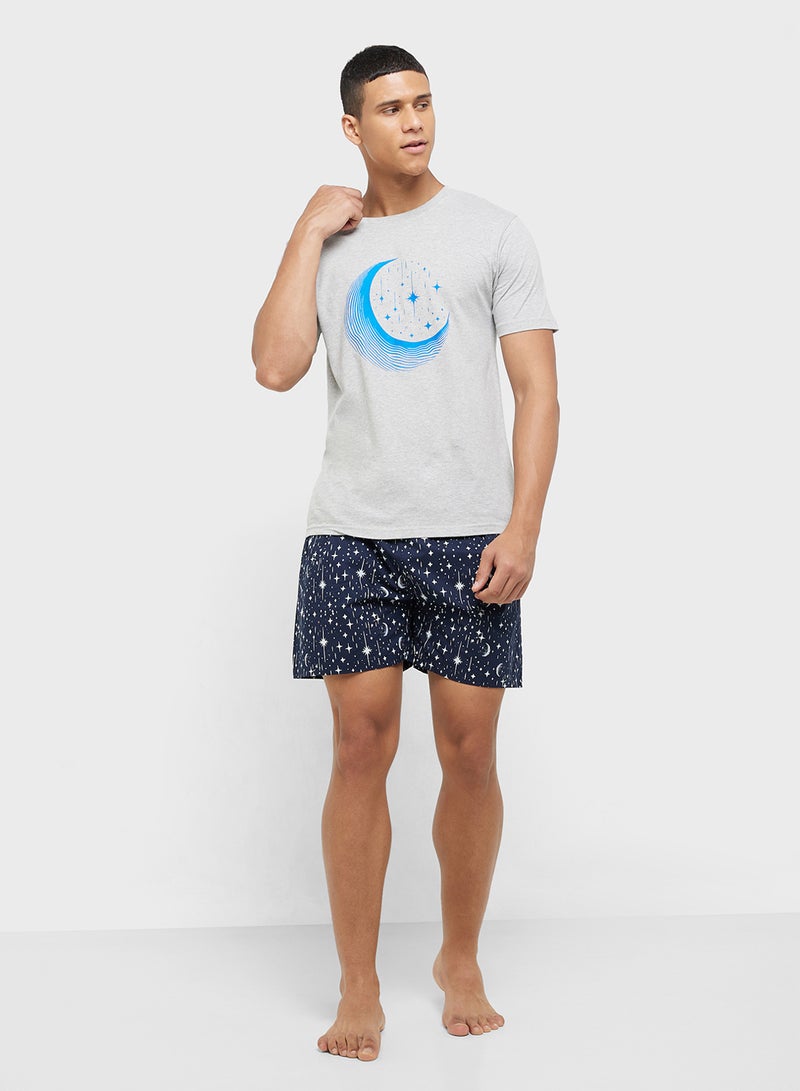 Seventy Five Nightwear T-Shirt & Shorts Set  - Image 1