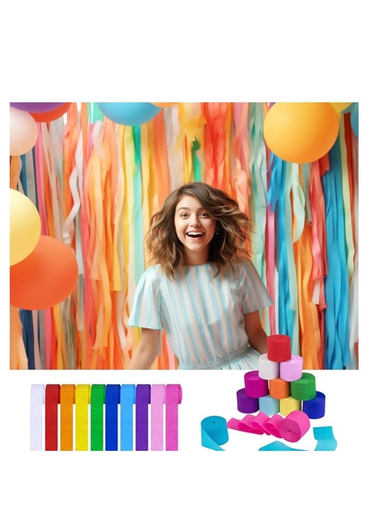 Flamingo 12 Fold Neon Crepe Paper  50cm×120cm Multicolor - Image 3