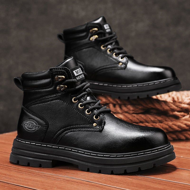 Export Italy Big Original Single High-Grade Leather Martin Boots British Tooling Couples Men'S And Women'S Boots - Image 1