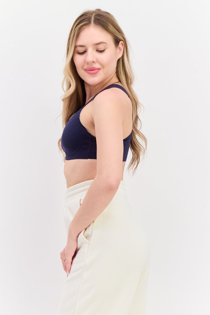 Brooks حمالة صدر رياضية للنساء، مناسبة للتدريب، لون كحلي - Image 4